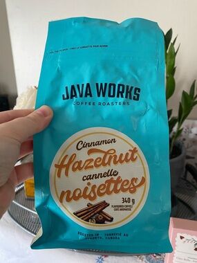 Java Works Cinnamon Hazelnut Whole Bean Coffee (340g)